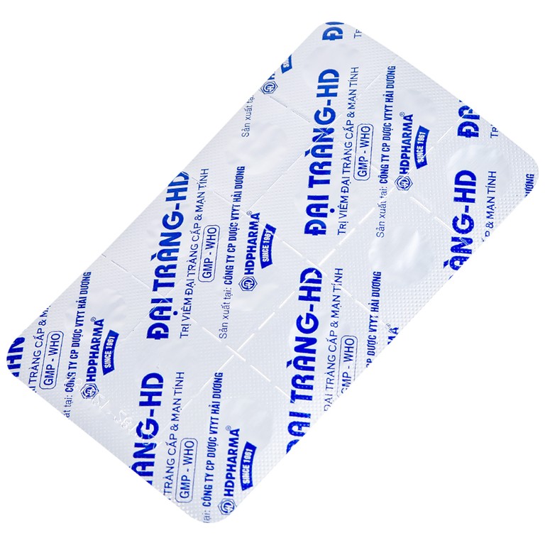 Thuốc Đại Tràng-HD điều trị viêm đại tràng cấp và mạn tính (5 vỉ x 12 viên)