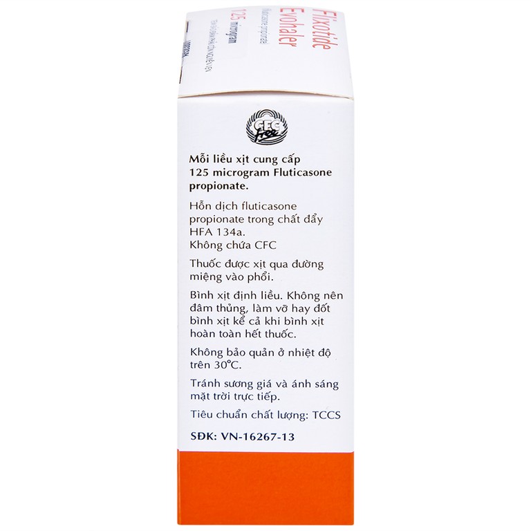 Khí dung Flixotide 125mcg GSK điều trị hen phế quản (120 liều)