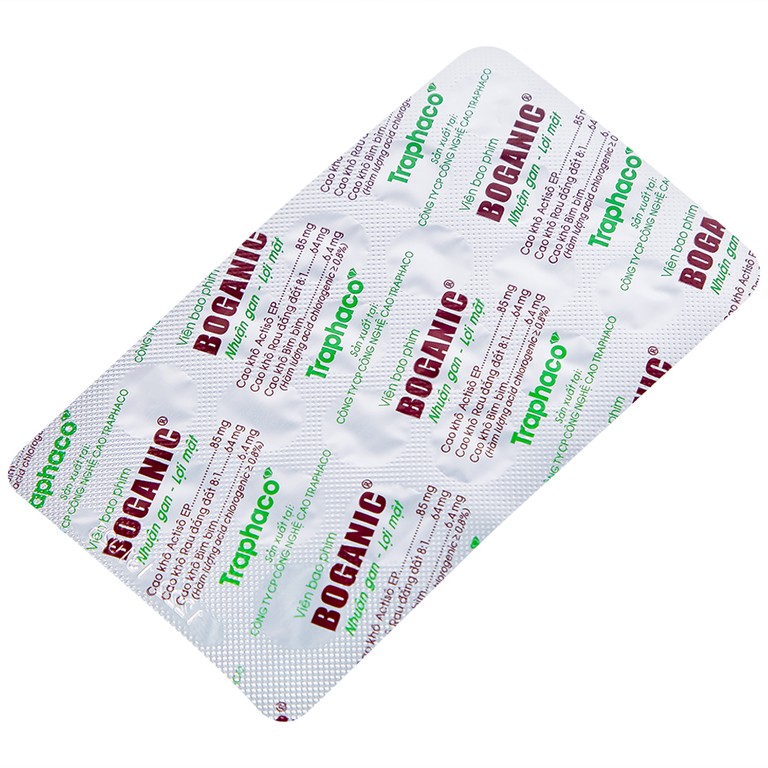 Thuốc Boganic Traphaco bổ gan, hỗ trợ điều trị suy giảm chức năng gan (5 vỉ x 20 viên)