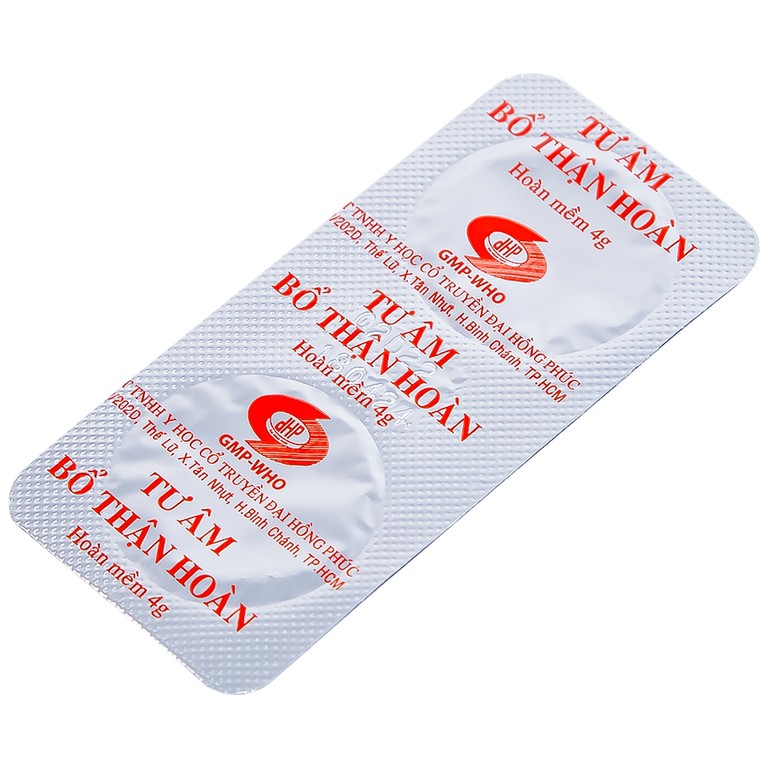 Thuốc Tư Âm Bổ Thận Hoàn Đại Hồng Phúc bổ thận âm, nhuận phế (10 vỉ x 2 viên)