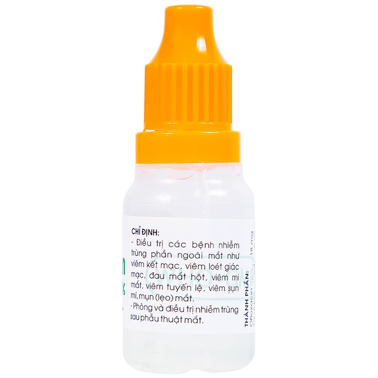 Thuốc nhỏ mắt Ofloxacin 0,3% Traphaco điều trị nhiễm trùng mắt, viêm kết mạc (6ml)