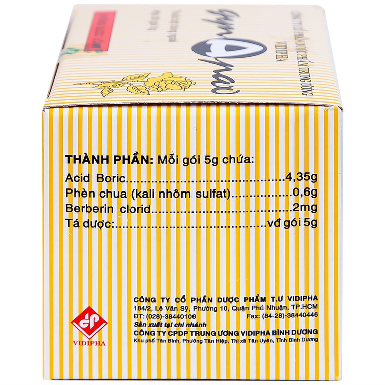 Thuốc vệ sinh phụ nữ Gynapax Vidipha hỗ trợ vệ sinh và tẩy trùng niêm mạc phụ khoa (30 gói x 5g)