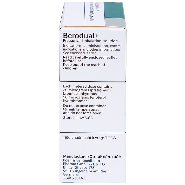Dung dịch Berodual Boehringer hỗ trợ giãn phế quản (10ml)