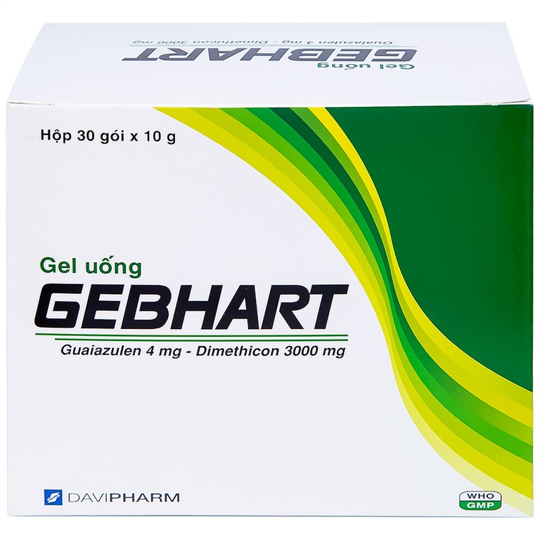 Gel uống Gebhart Davipharm điều trị triệu chứng cơn đau dạ dày (30 gói x 10g)