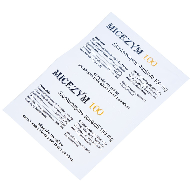 Thuốc bột Micezym 100 Hasan phòng ngừa và điều trị tiêu chảy (30 gói x 1g))