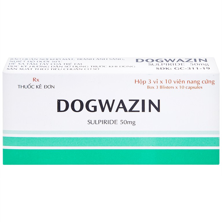 Thuốc Dogwazin Thành Nam điều trị các triệu chứng lo âu, rối loạn hành vi nặng (3 vỉ x 10 viên)