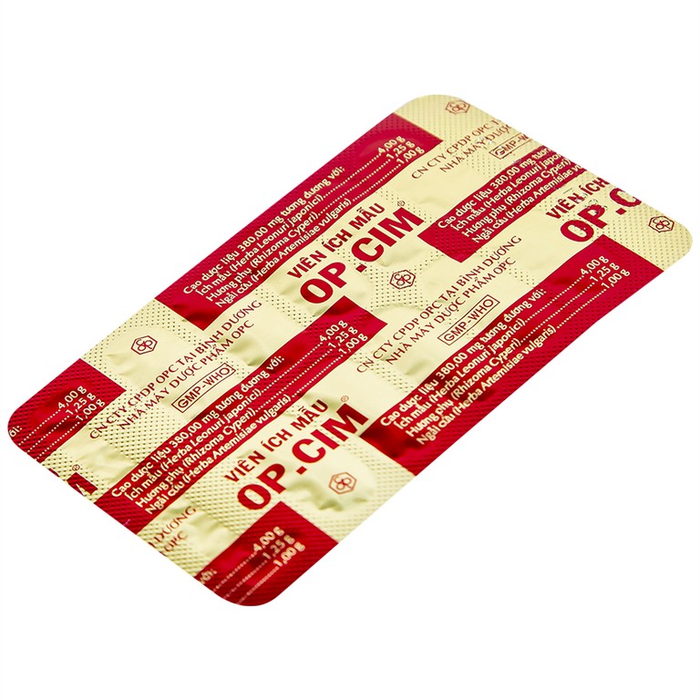 Viên ích mẫu OP.CIM OPC điều hòa kinh nguyệt (2 vỉ x 10 viên)