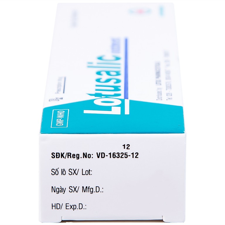 Thuốc mỡ bôi da Lotusalic Medipharco giảm các biểu hiện viêm của bệnh da dày sừng và bệnh da khô (15g)