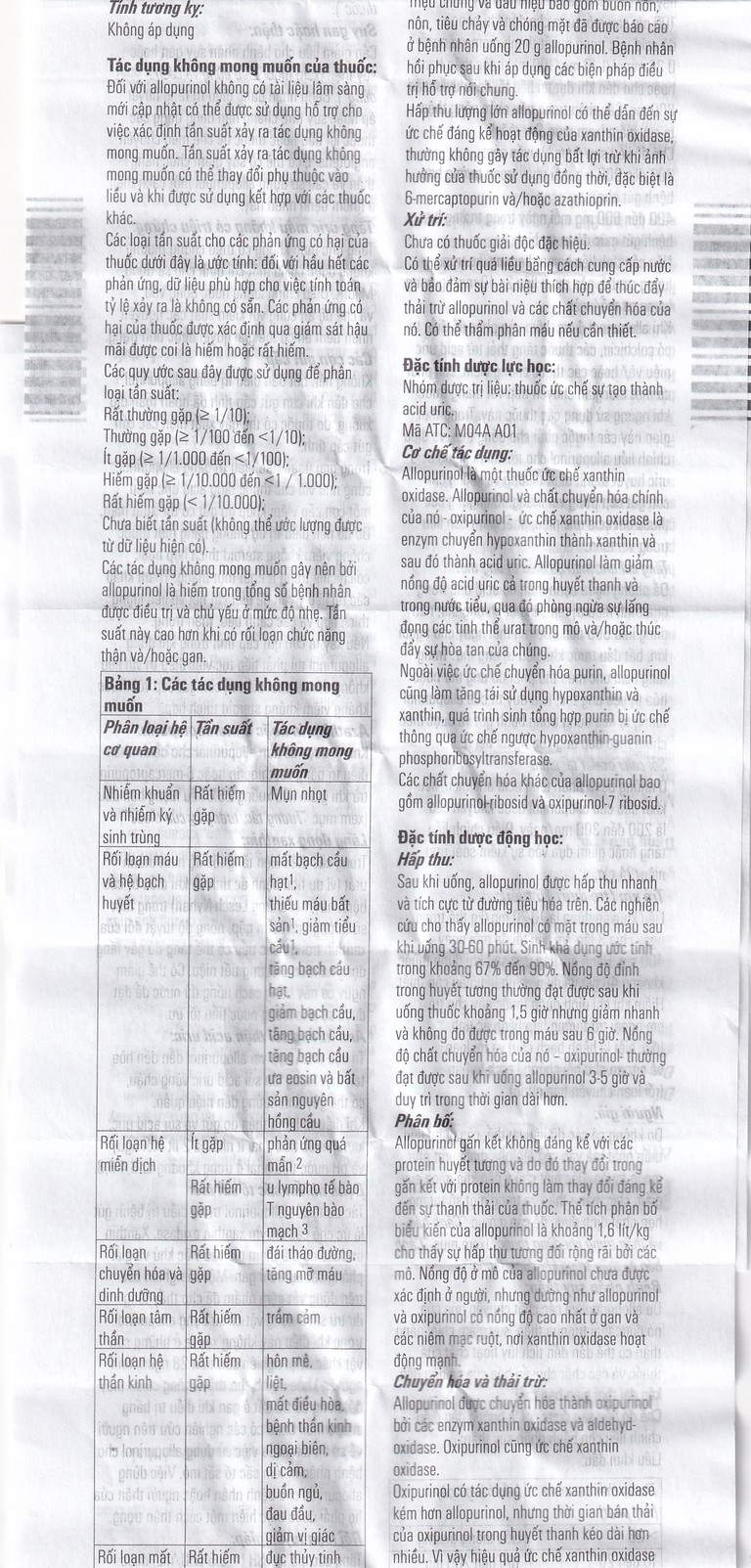 Viên nén Milurit 300mg Egis Pharma điều trị bệnh gout, phòng ngừa bệnh sỏi axit uric (30 viên)