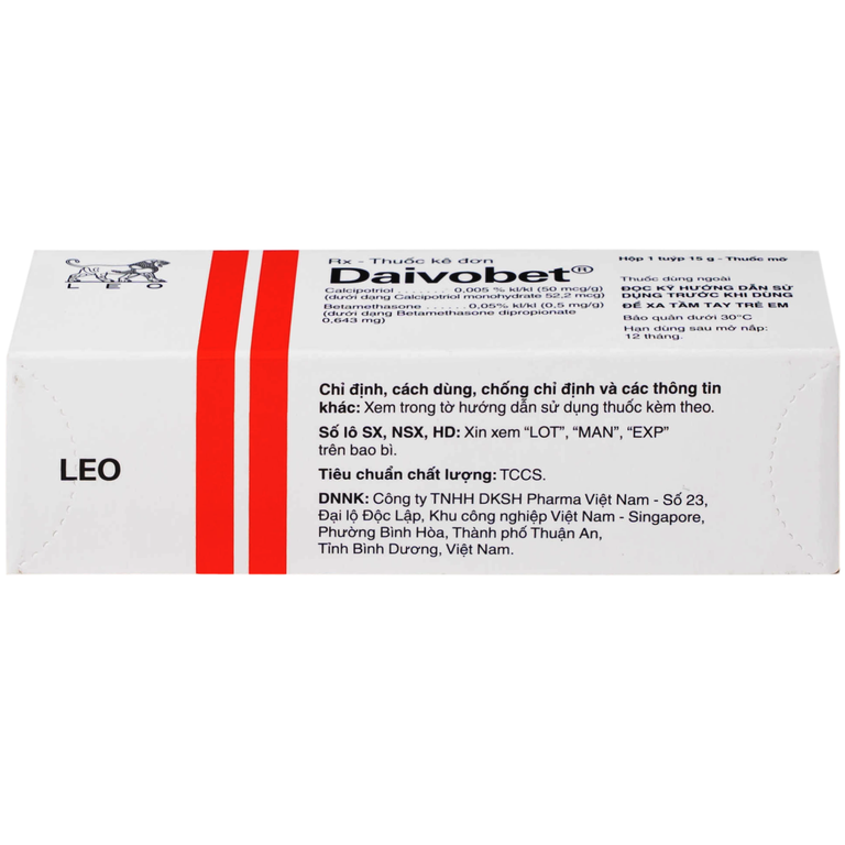 Thuốc mỡ Daivobet LEO điều trị bệnh vảy nến mảng mạn tính (15g)
