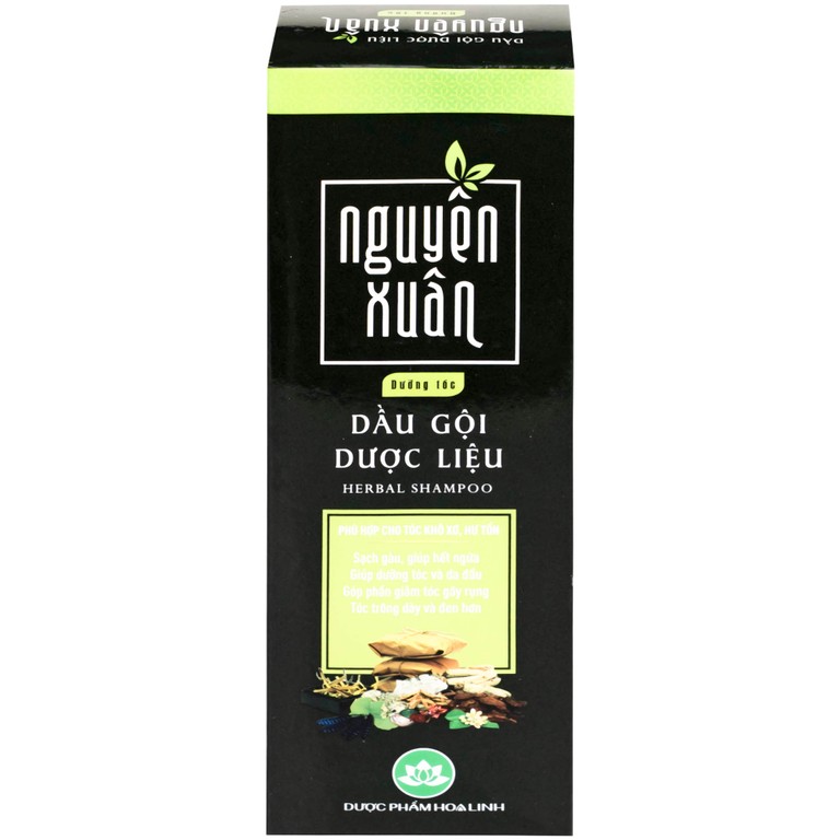 Dầu gội dược liệu Nguyên Xuân xanh lá dưỡng tóc, phục hồi tóc hư tổn (260g)