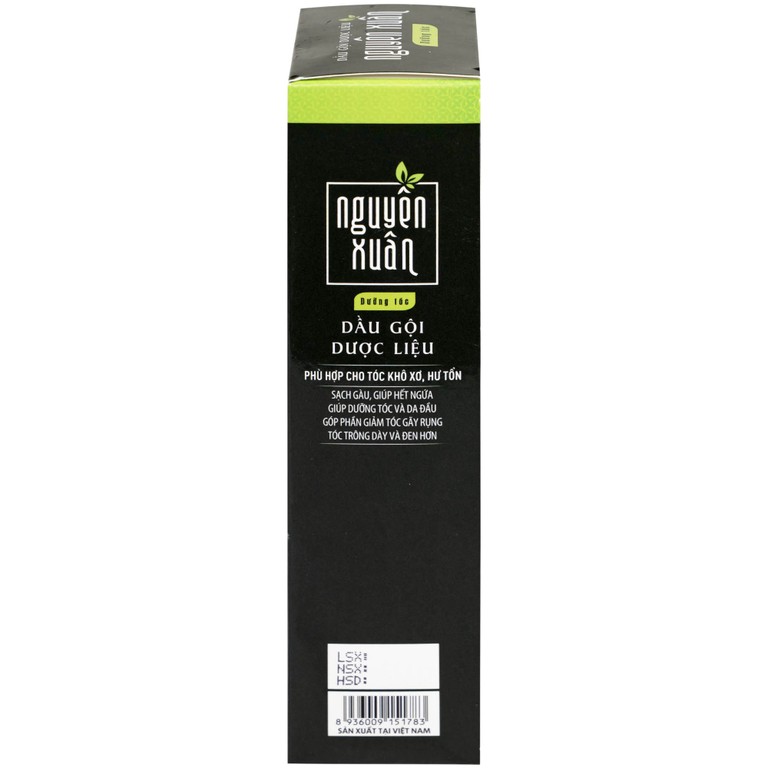 Dầu gội dược liệu Nguyên Xuân xanh lá dưỡng tóc, phục hồi tóc hư tổn (260g)