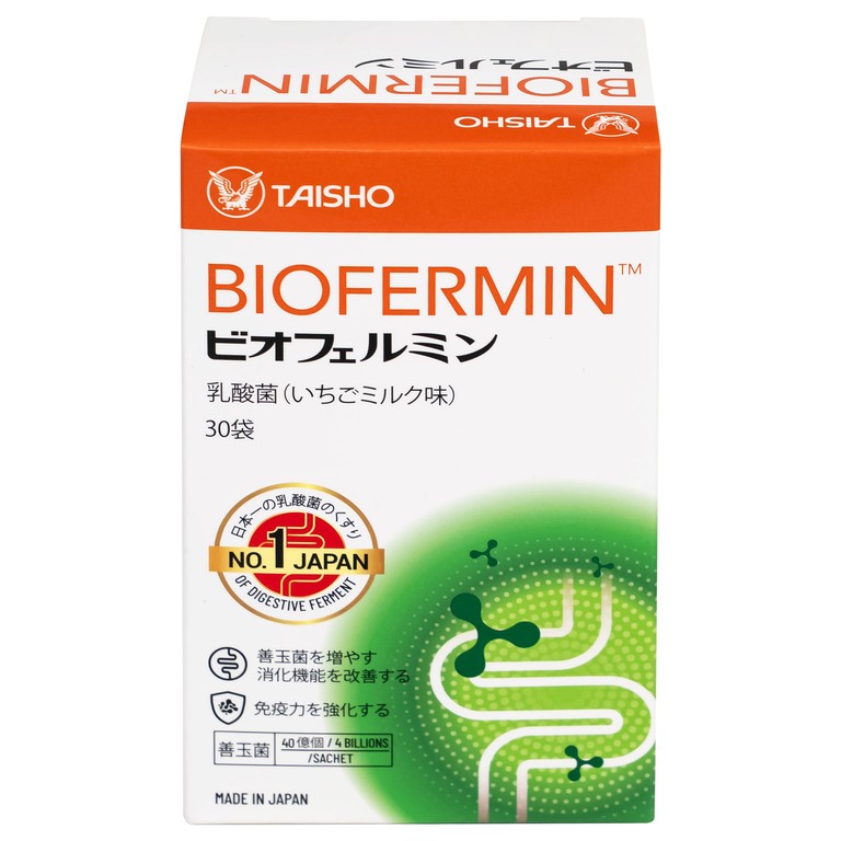 Biofermin Taisho hỗ trợ bổ sung lợi khuẩn đường ruột, cải thiện hệ vi sinh đường ruột (30 gói)