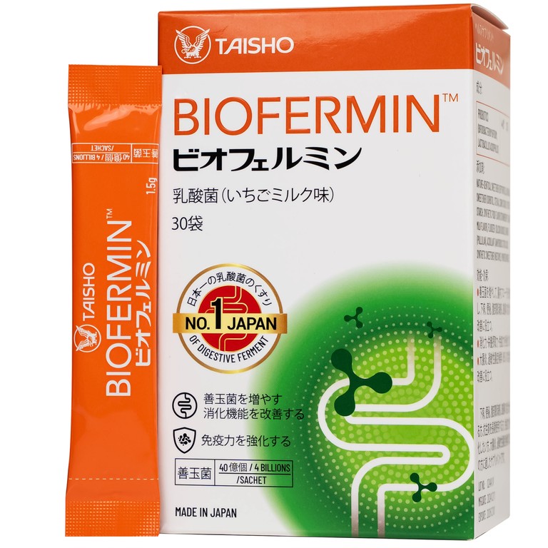 Biofermin Taisho hỗ trợ bổ sung lợi khuẩn đường ruột, cải thiện hệ vi sinh đường ruột (30 gói)