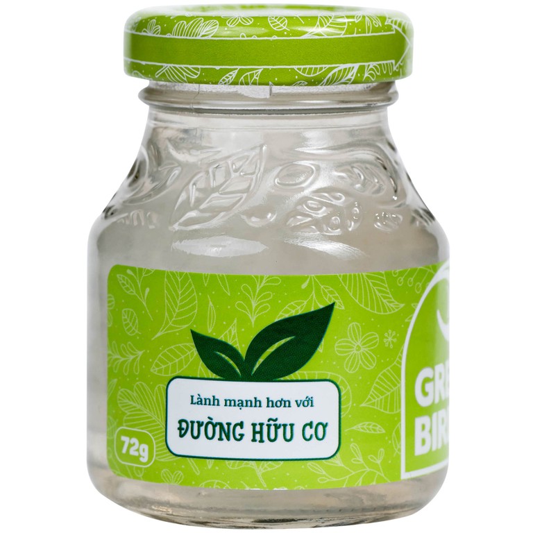 Nước Yến Sào Chưng Đường Phèn Greenbird (4 hũ x 72g)