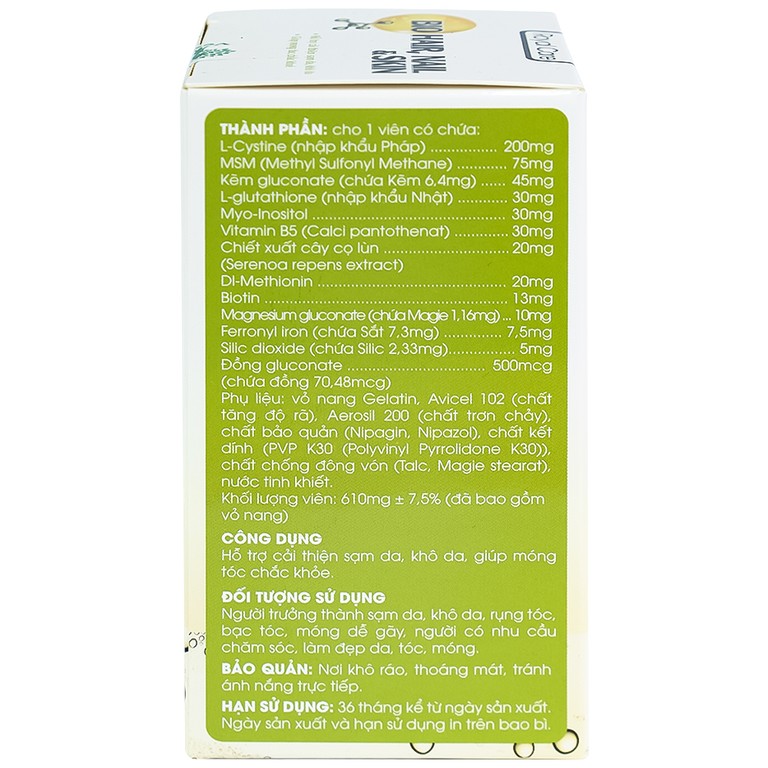 Thực phẩm bảo vệ sức khỏe Royal Care Bio Hair, Nail & Skin hỗ trợ cải thiện sạm da, khô da, móng tóc chắc khoẻ (30 viên)