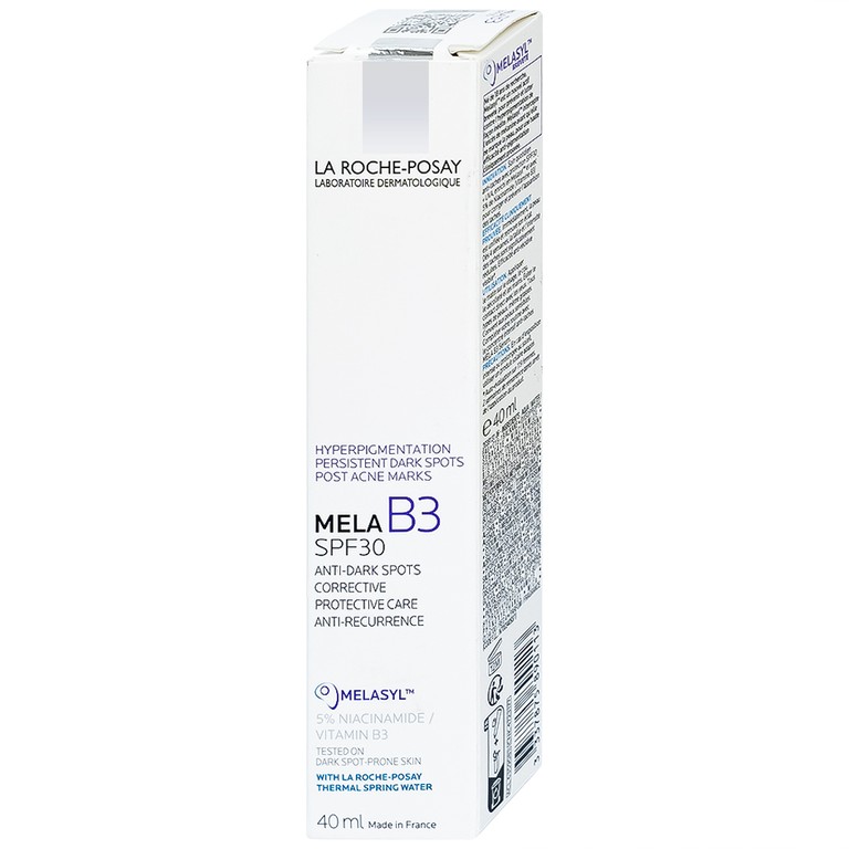 Kem dưỡng La Roche-Posay Mela B3 Cream SPF 30 dưỡng da mềm mịn, mờ thâm nám, dưỡng da sáng và đều màu 