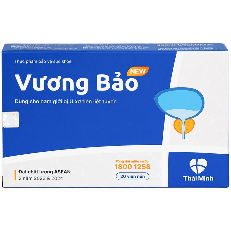 Viên uống Vương Bảo Thái Minh dùng cho nam giới bị u xơ tiền liệt tuyến (2 vỉ x 10 viên)