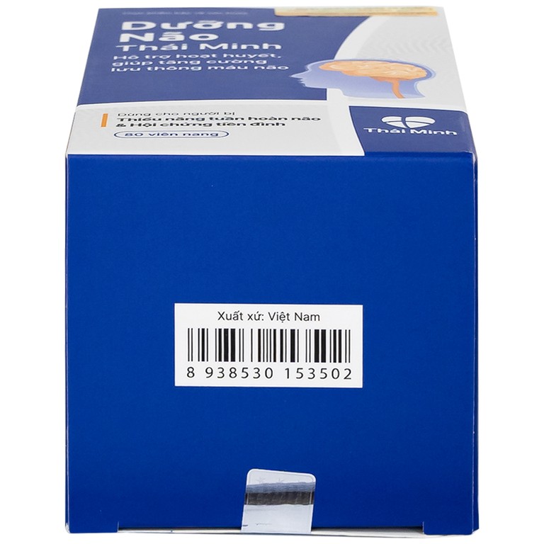 Viên uống Dưỡng Não Thái Minh hỗ trợ hoạt huyết, tăng cường lưu thông máu não (80 viên)