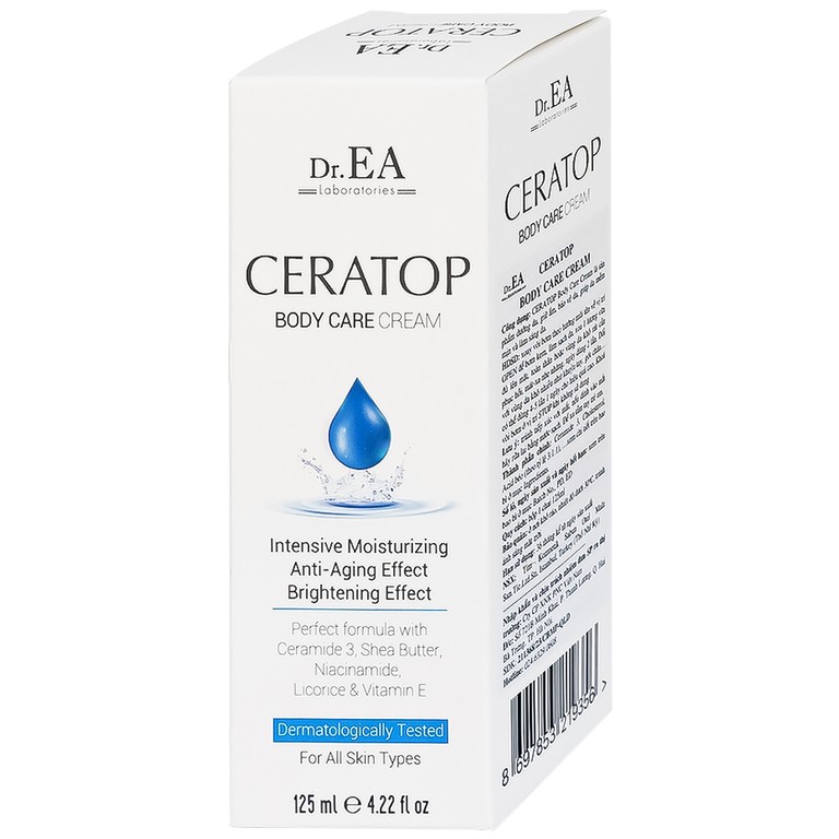Kem dưỡng da toàn thân Dr.EA Ceratop Body Care Cream giúp dưỡng ẩm và phục hồi da nhạy cảm (125ml)