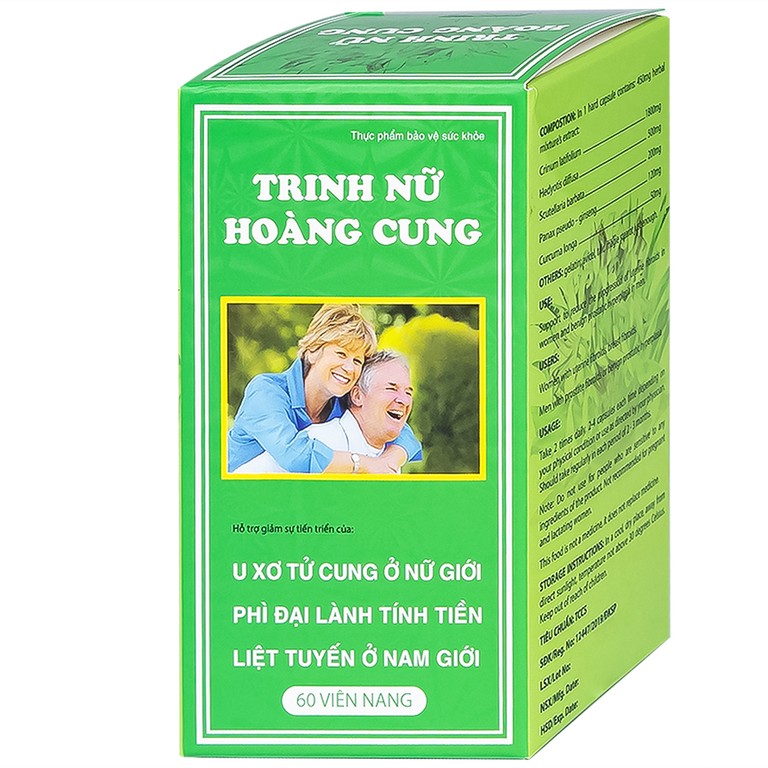 Viên uống Trinh Nữ Hoàng Cung Dolexphar hỗ trợ giảm sự tiến triển của u xơ tử cung (60 viên)