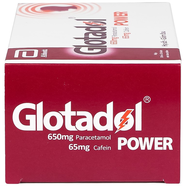 Thuốc Glotadol Power Abbott giảm đau đầu, đau nửa đầu, đau nhức do cảm lạnh (10 vỉ x 10 viên)