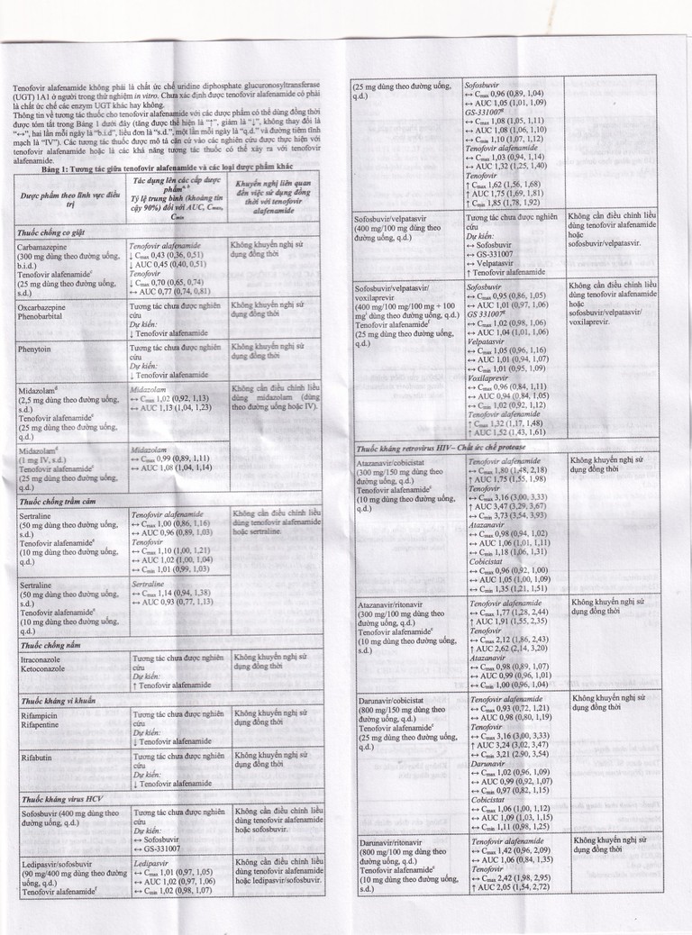 Thuốc Alavir Tenofovir alafenamide (Fumarate) 25mg Herabiopharm điều trị bệnh viêm gan B mạn tính (30 vỉ x 10 viên)