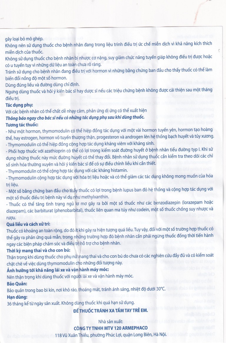 Thuốc Antikans Armephaco hỗ trợ tăng cường hệ miễn dịch (3 vỉ x 10 viên)