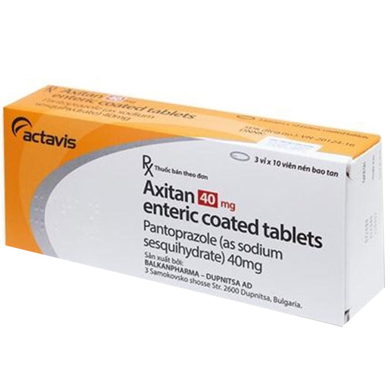 Thuốc Axitan 40mg Actavis điều trị trào ngược dạ dày - thực quản (3 vỉ x 10 viên)