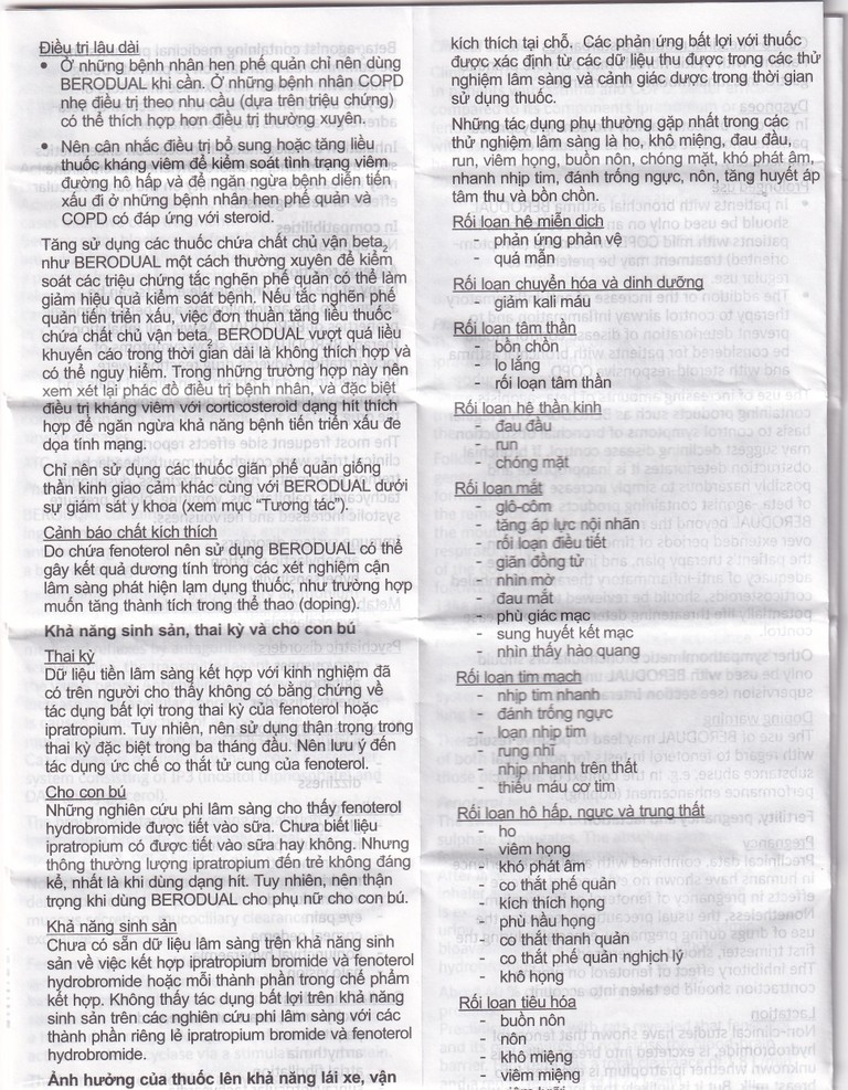 Dung dịch Berodual Boehringer hỗ trợ giãn phế quản (10ml)