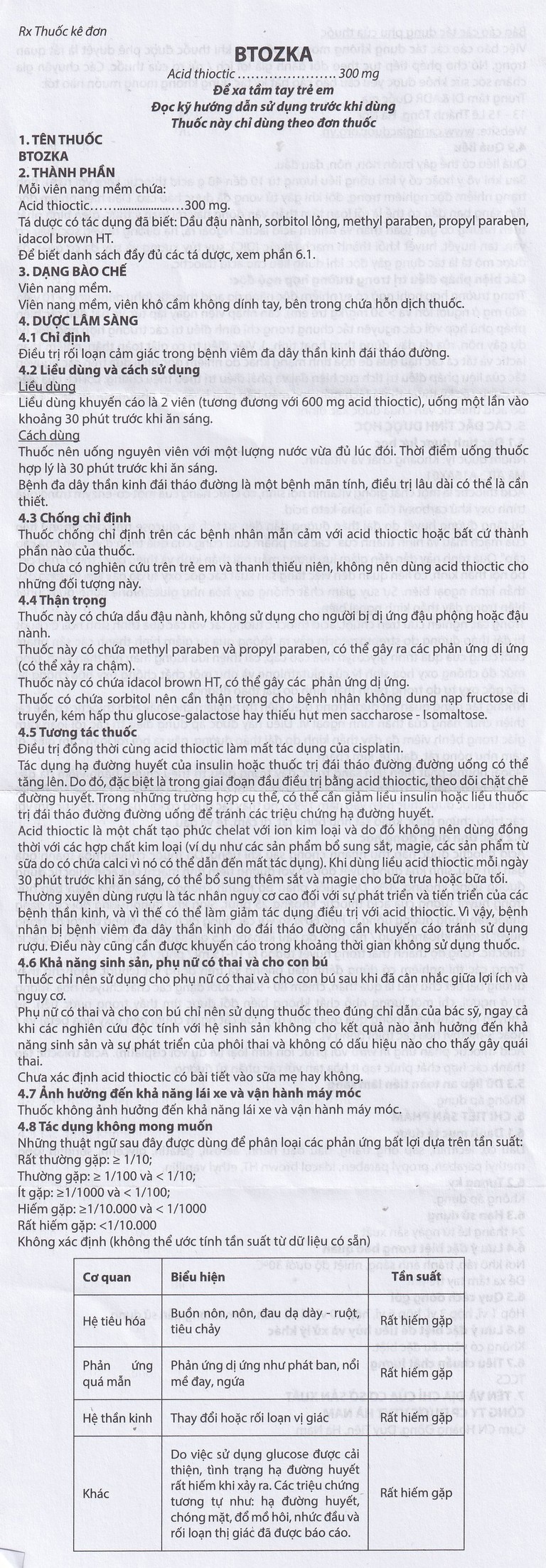 Thuốc Btozka 300mg Hamedi điều trị rối loạn cảm giác trong bệnh viêm đa dây thần kinh đái tháo đường (3 vỉ x 10 viên)