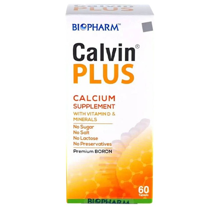 Thuốc Calvin Plus Biopharm phòng ngừa và điều trị thiếu vitamin D và thiếu canxi (10 vỉ x 6 viên)