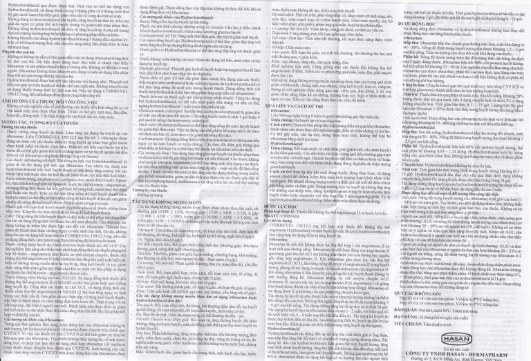 Thuốc Coirbevel 150/12.5mg Hasan điều trị tăng huyết áp (2 vỉ x 14 viên)