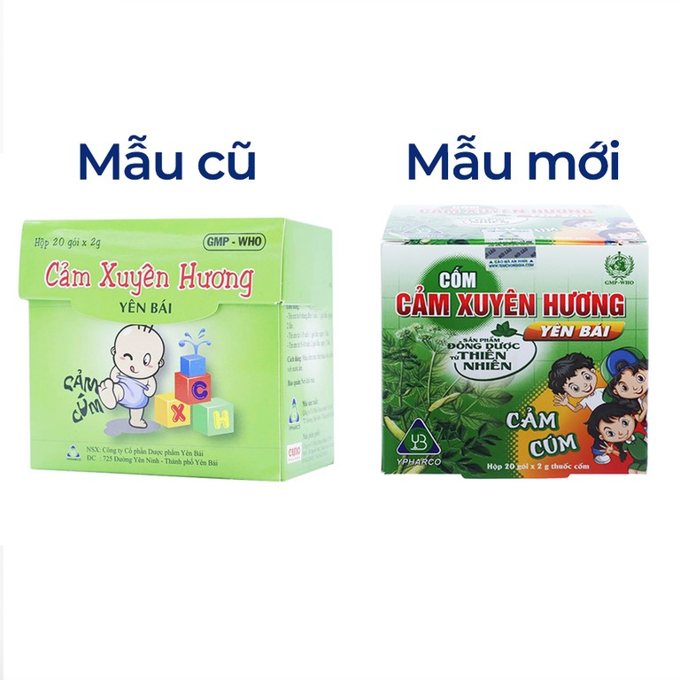 Thuốc cốm Cảm Xuyên Hương Yên Bái điều trị cảm cúm, cảm lạnh (20 gói x 2g)