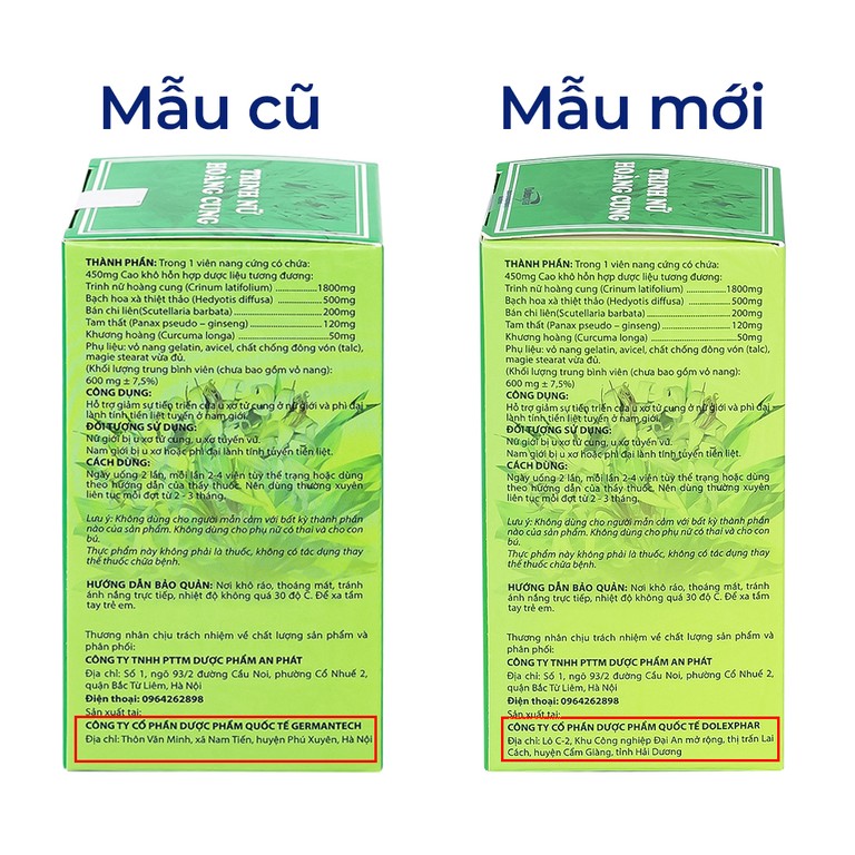 Viên uống Trinh Nữ Hoàng Cung Dolexphar hỗ trợ giảm sự tiến triển của u xơ tử cung (60 viên)