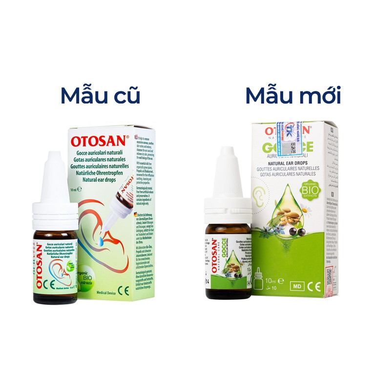 Dung dịch nhỏ tai Otosan Natural Ear Drops loại bỏ và ngăn ngừa sự hình thành của ráy tai (10ml)