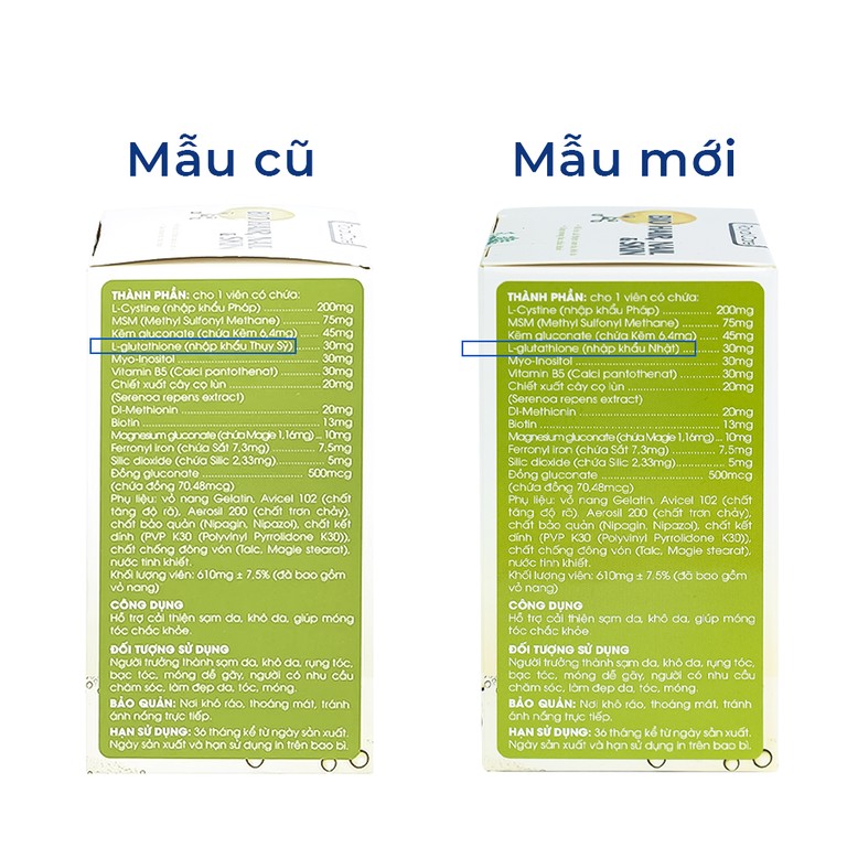 Thực phẩm bảo vệ sức khỏe Royal Care Bio Hair, Nail & Skin hỗ trợ cải thiện sạm da, khô da, móng tóc chắc khoẻ (30 viên)