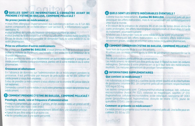 Thuốc Cystine B6 500mg Galeniques Vernin điều trị các bệnh lý liên quan đến tóc và loạn dưỡng móng (20 viên)