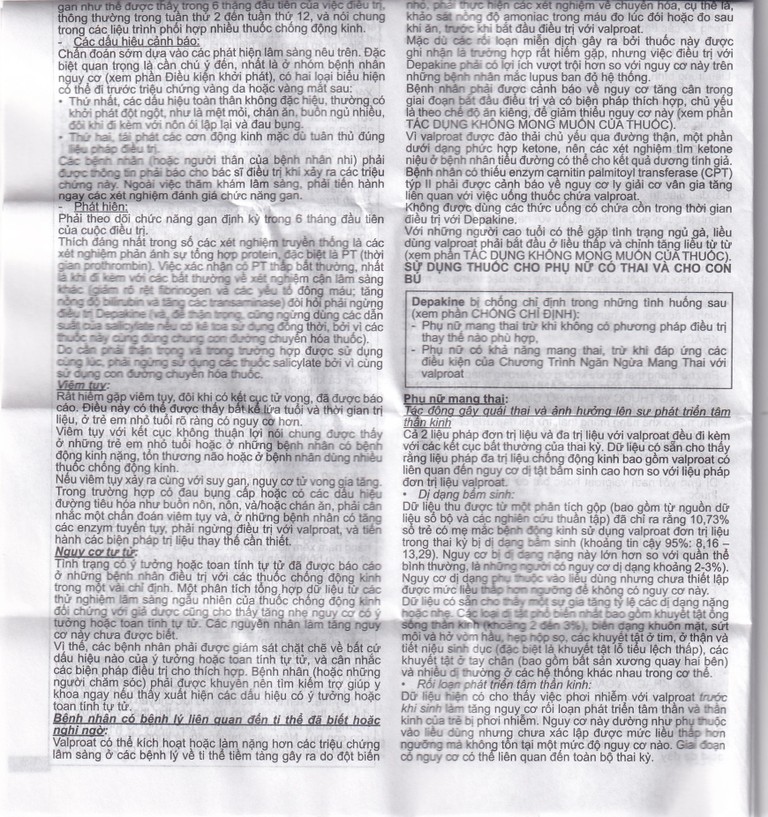 Thuốc Depakine 200mg Sanofi điều trị động kinh (40 viên)