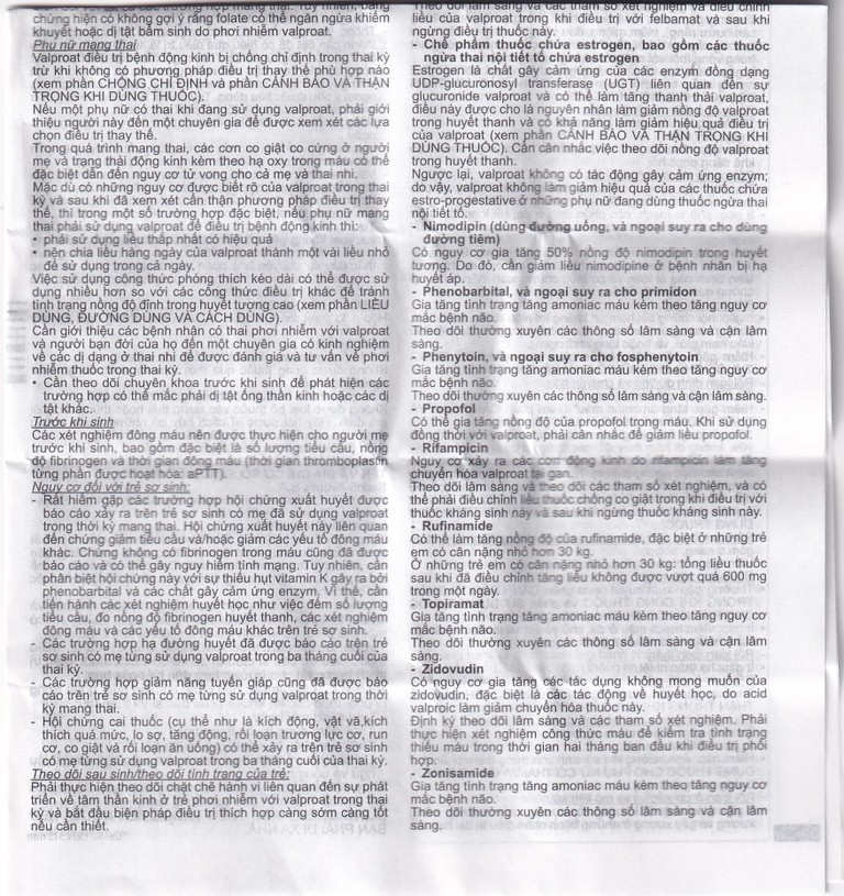 Thuốc Depakine 200mg Sanofi điều trị động kinh (40 viên)