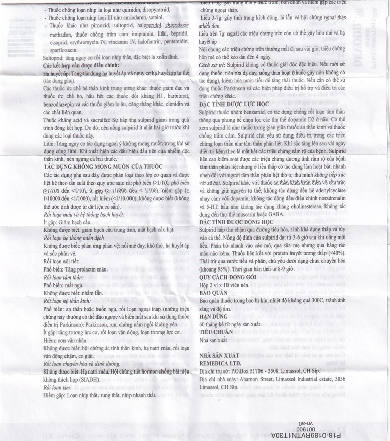 Thuốc Devodil Remedica điều trị ngắn hạn chứng lo âu, rối loạn hành vi nghiêm trọng (2 vỉ x 10 viên)