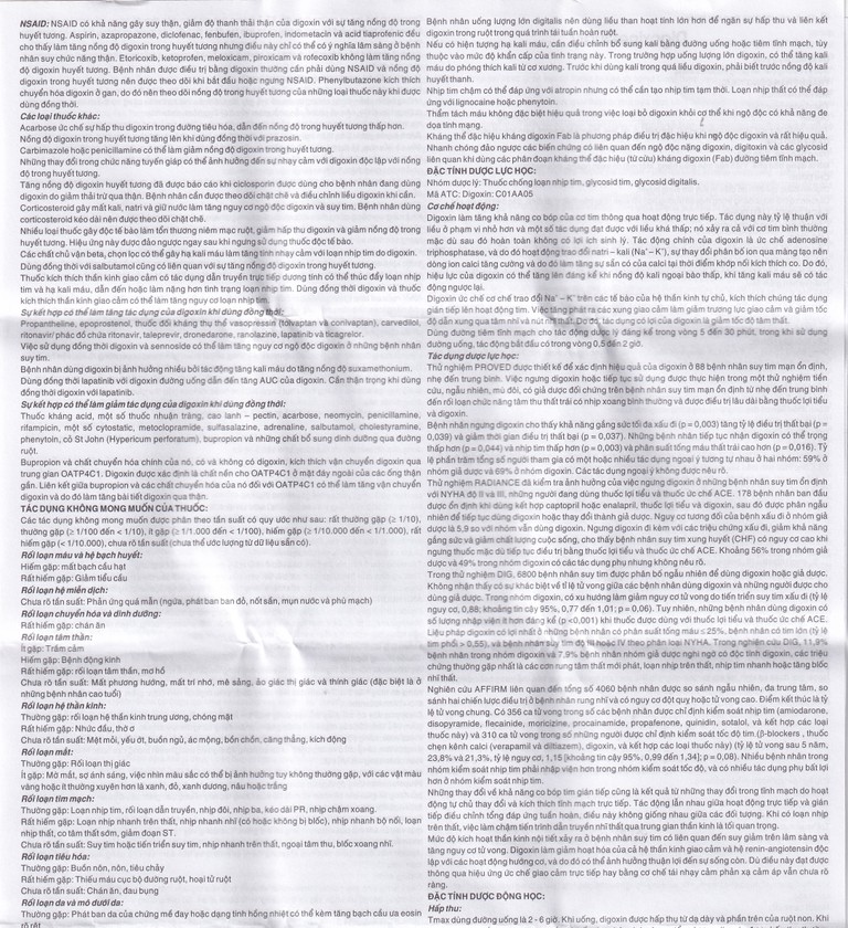 Thuốc DigoxineQualy Dược 3-2 điều trị suy tim sung huyết, rung nhỉ (1 vỉ x 30 viên)