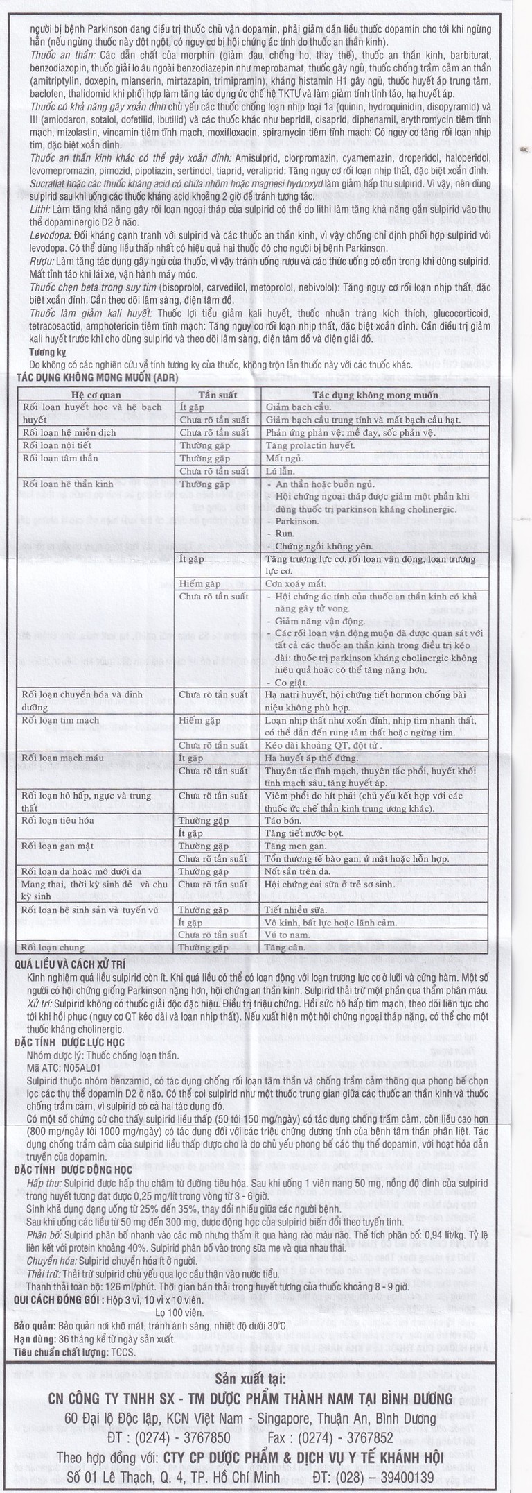 Thuốc Dogwazin Thành Nam điều trị các triệu chứng lo âu, rối loạn hành vi nặng (3 vỉ x 10 viên)