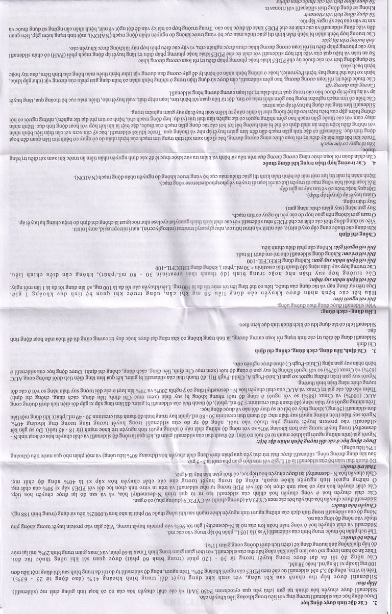 Thuốc Erecfil-100 Sildenafil Citrate điều trị rối loạn cương dương (1 vỉ x 4 viên)