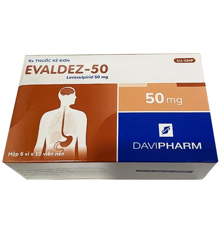 Thuốc Evaldez 50 Davipharm điều trị trầm cảm (6 vỉ x 10 viên)