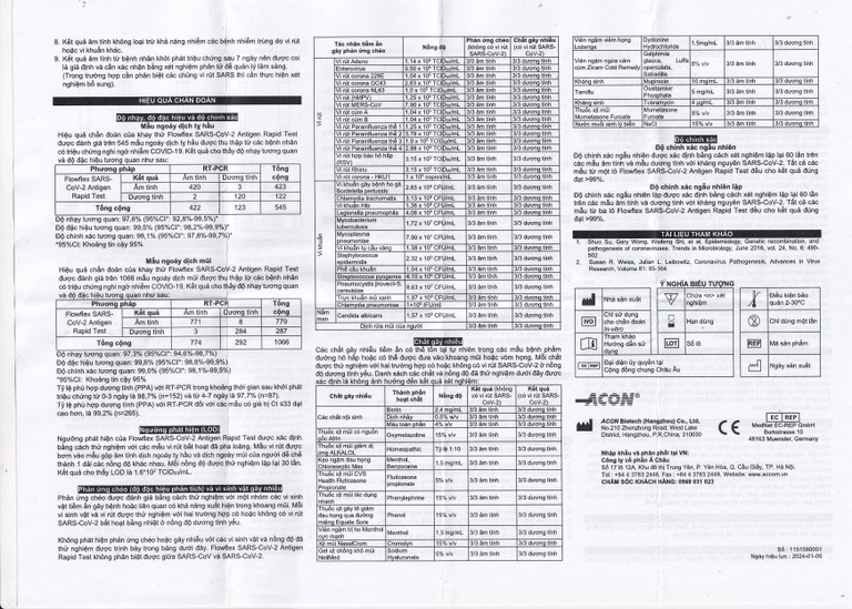 Kít test covid Flowflex khay thử xét nghiệm kháng nguyên SAR CoV-2 (25 kít)
