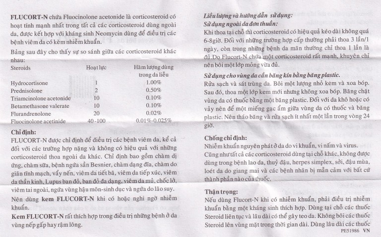 Kem Flucort-N Glenmark hỗ trợ điều trị các bệnh viêm da (15g)