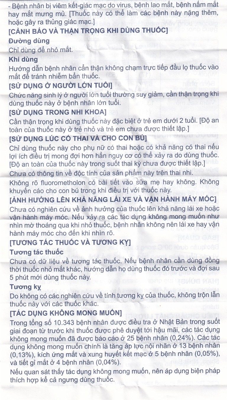 Hỗn dịch nhỏ mắt Flumetholon 0.1% Santen điều trị các bệnh viêm phía ngoài mắt (5ml)