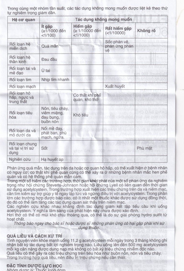 Thuốc Fluimucil 600mg Zambon điều trị bệnh hô hấp kèm tăng tiết đờm nhày (5 vỉ x 2 viên)