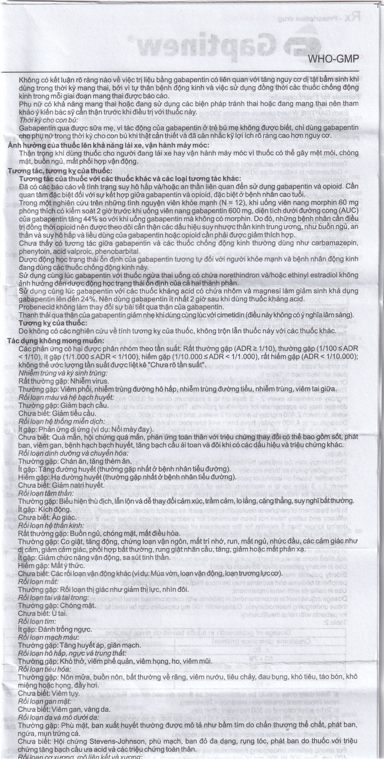 Thuốc Gaptinew 300mg Agimexpharm điều trị động kinh và đau thần kinh ngoại biên (10 vỉ x 10 viên)